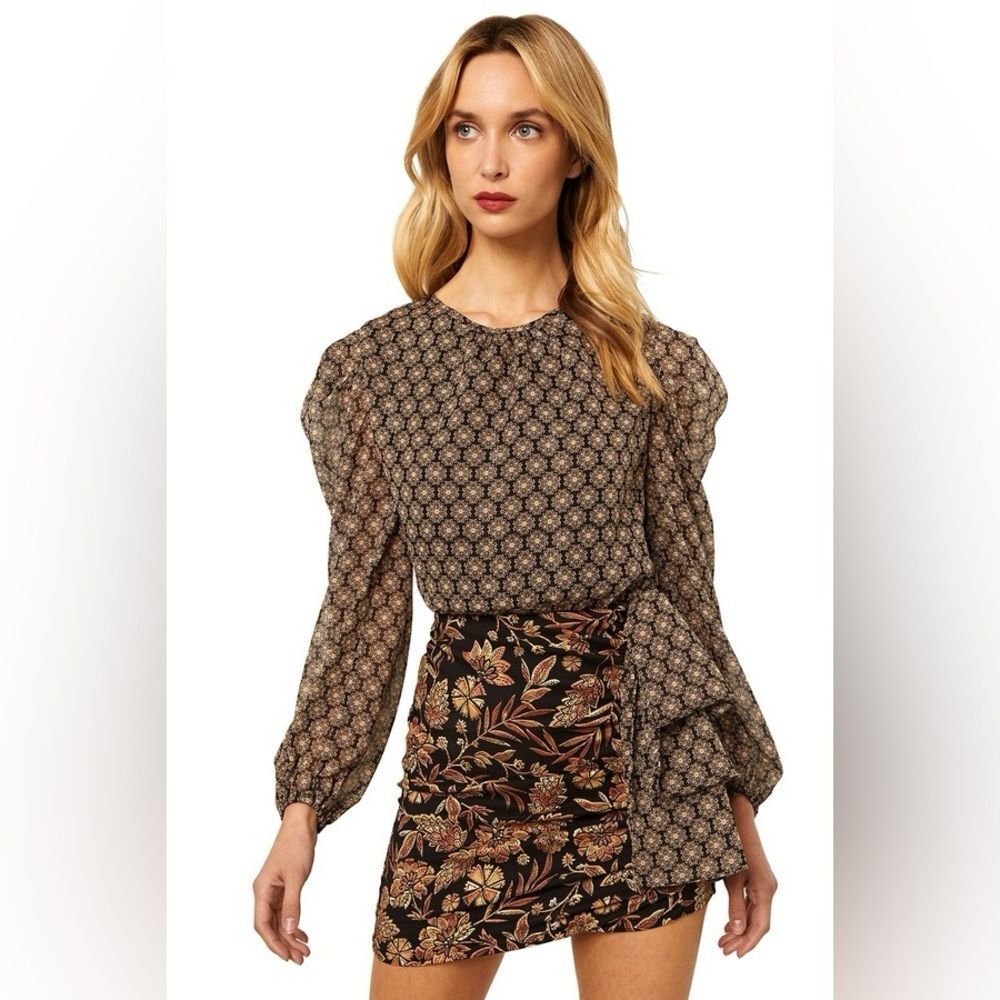 MISA Los Angeles Amber Paisley Mini Dress,‎ Size 8 - Picture 4 of 16